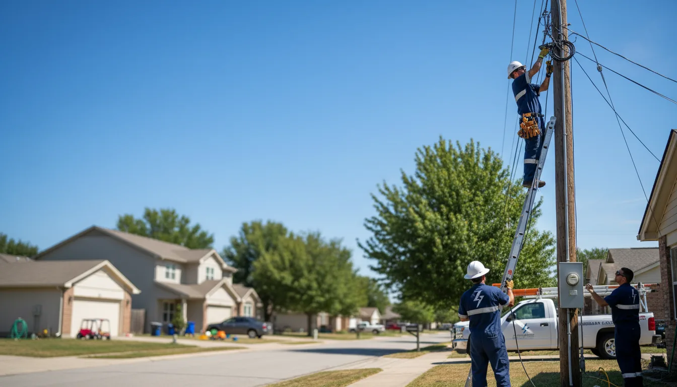 Residential electrician providing installation services in Conesville, OH